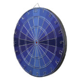 Optische illusie blauw kunstbord dartbord (Voorkant Rechts)