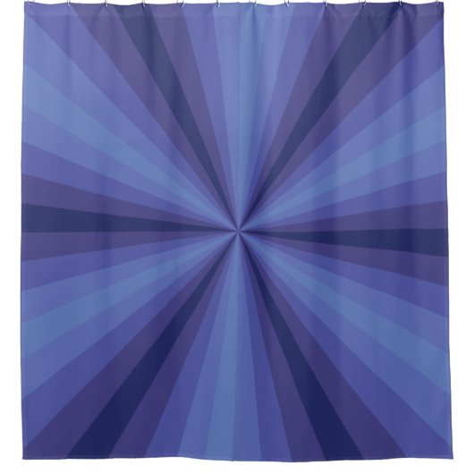 Optische illusie blauw schoengordijn douchegordijn (Voorkant)