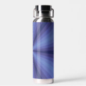 Optische illusie blauw waterfles (Achterkant)