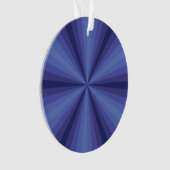 Optische Illusie Blauwe Acryl Kerstbal Ornament (voorkant)