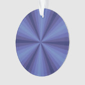 Optische Illusie Blauwe Acryl Kerstbal Ornament (voorkant)