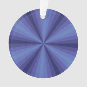 Optische Illusie Blauwe Acryl Kerstbal Ornament