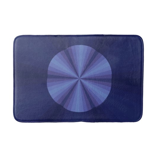 Optische Illusie Blauwe Badmat (Voorkant)