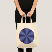 Optische Illusie Blauwe Boodschappentas Tote Bag (Voorkant (product))