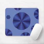 Optische Illusie Blauwe Muismat (Met muis)