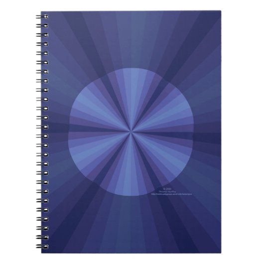 Optische Illusie Blauwe Notitieboek (Voorkant)