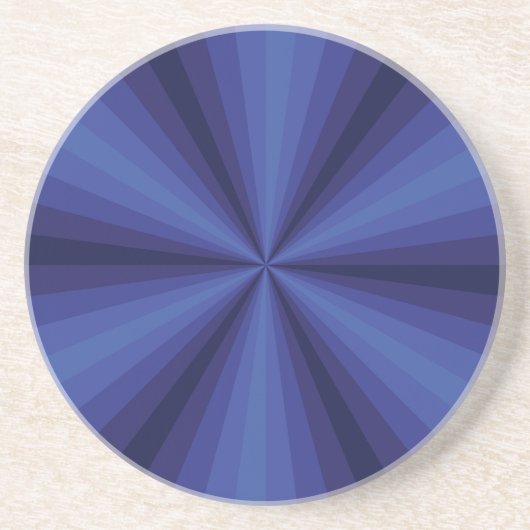 Optische Illusie Blauwe Onderzetter (Voorkant)