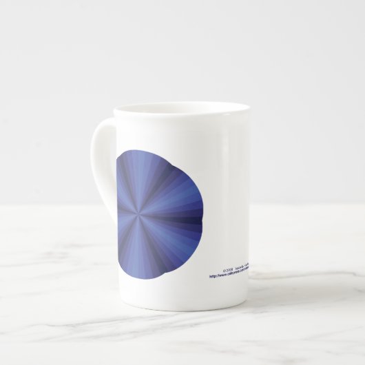 Optische Illusie Blauwe Speciale Mok (Links)
