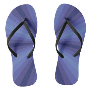 Optische illusie Blauwe Teenslippers