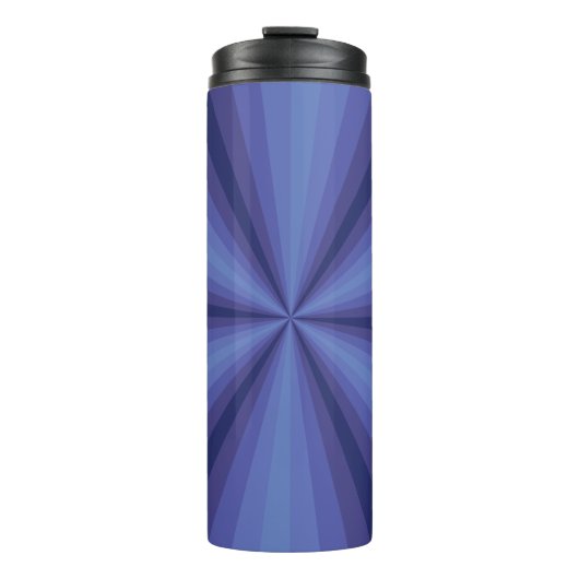 Optische illusie blauwe thermische trommel thermosbeker (Voorkant)