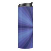 Optische illusie blauwe thermische trommel thermosbeker (Gedraaid links)