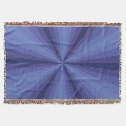 Optische Illusie Blauwe Worpdeken Deken (Voorkant)