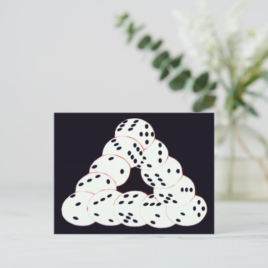 optische illusie briefkaart (Staand voorkant)