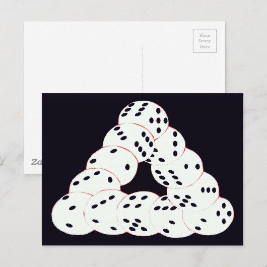 optische illusie briefkaart (Voorkant / Achterkant)