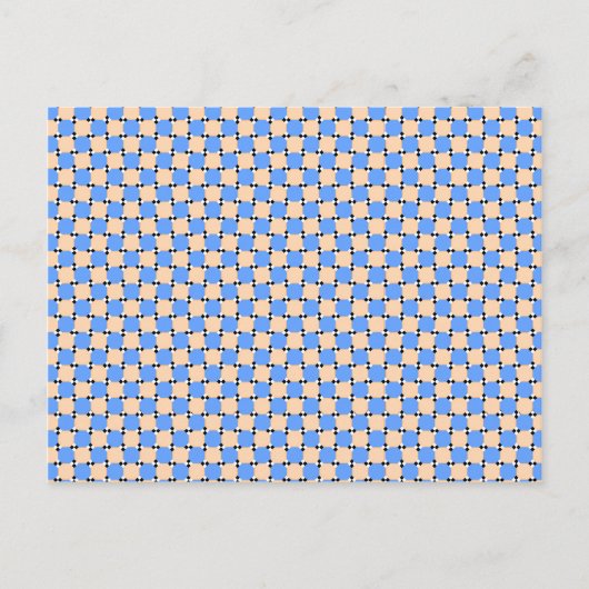 optische illusie - buigpatroon briefkaart (Voorkant)