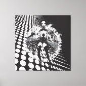 Optische Illusie Cabaret Meisje Gewikkeld Canvas Afdruk (Voorkant)