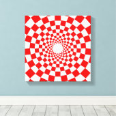 OPTISCHE ILLUSIE CANVAS AFDRUK (Insitu (Houten vloer))