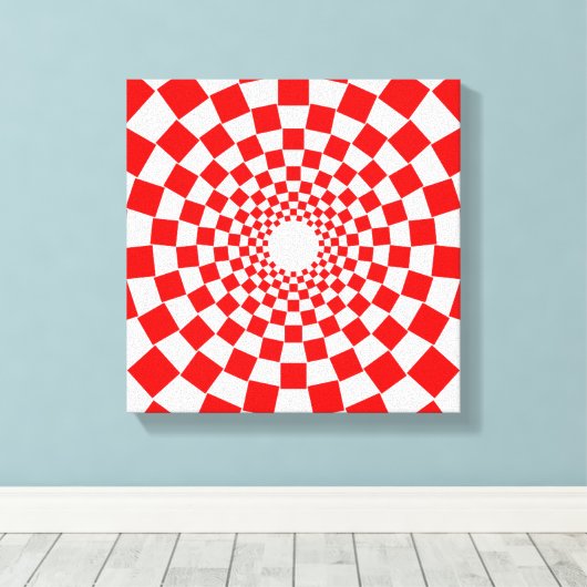 OPTISCHE ILLUSIE CANVAS AFDRUK (Insitu (Houten vloer))