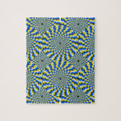 Optische illusie cirkels nieuwheid legpuzzel (Verticaal)