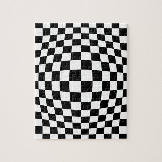 Optische illusie controlebord legpuzzel (Verticaal)