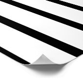 Optische illusie diamantlijnen zwart wit poster (Hoek)