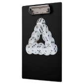 Optische illusie Dobbelsteen Klembord (Links)