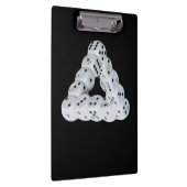 Optische illusie Dobbelsteen Klembord (Rechts)