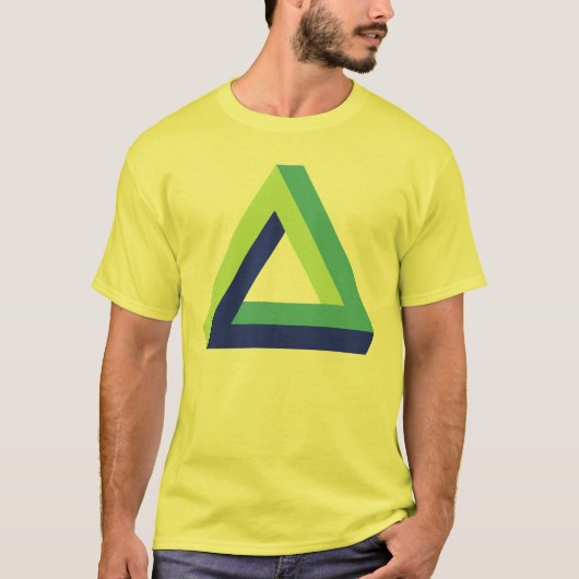 Optische illusie: driehoek penroos t-shirt (Voorkant)