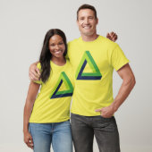 Optische illusie: driehoek penroos t-shirt (Unisex)