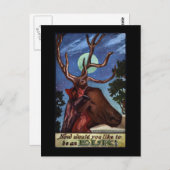 Optische illusie Elk Briefkaart (Voorkant / Achterkant)