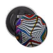 Optische Illusie flesopener Button Flesopener (Voorkant)