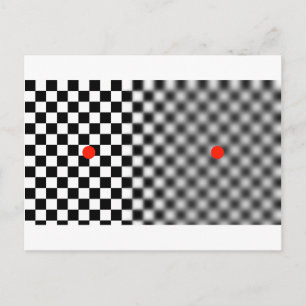 optische illusie - ga in beweging! briefkaart