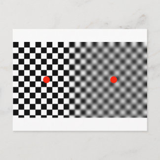 optische illusie - ga in beweging! briefkaart