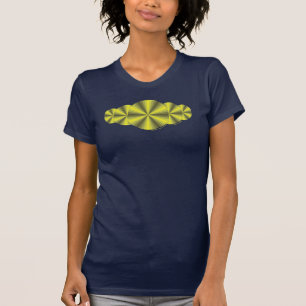 Optische illusie Geel donker Shirt voor vrouwen