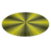 Optische Illusie Geel Glas Snijplank (Hoek)
