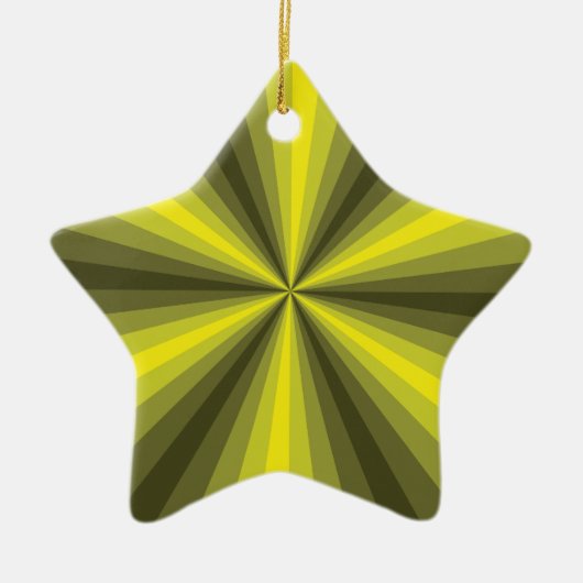 Optische Illusie Geel Ornament (Voorkant)