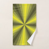 Optische Illusie Gele Badkamer Handdoek Set (Handdoek)