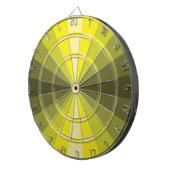 Optische Illusie Gele Dartbord (Voorkant Rechts)