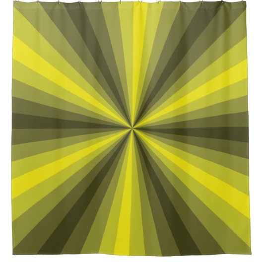 Optische Illusie Gele Gordijn (Voorkant)