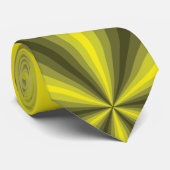 Optische Illusie Gele Heren Nekdas Stropdas (Opgerold)