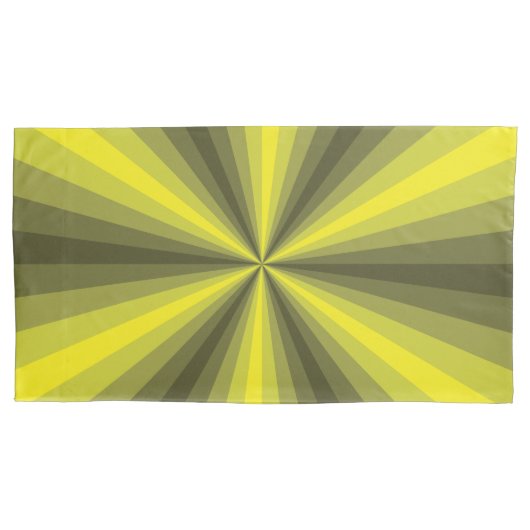 Optische Illusie Gele Kussensloop (Voorkant)