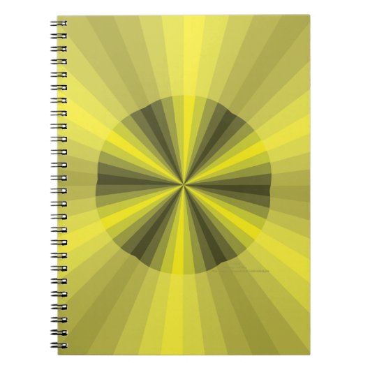 Optische Illusie Gele Notitieboek (Voorkant)