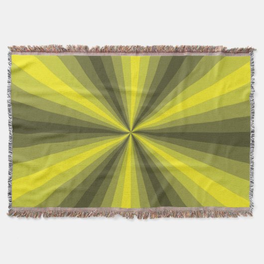 Optische illusie Gele schroefdraad Deken (Voorkant)