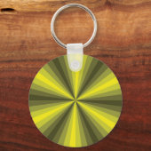 Optische illusie Gele Sleutelhanger (Voorkant)