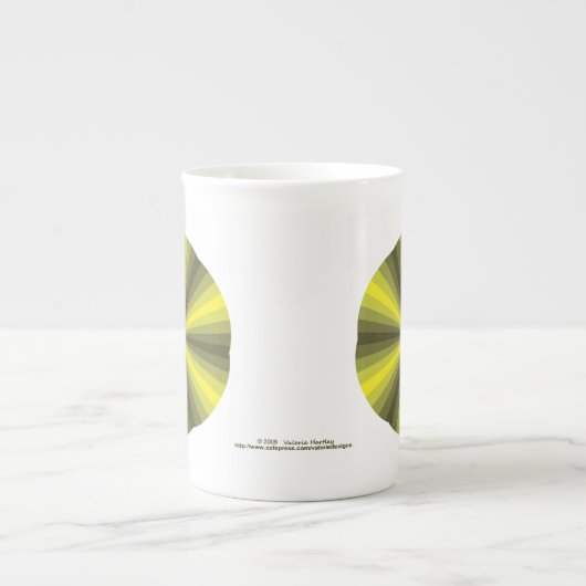 Optische illusie Gele speciale Mok (Voorkant)