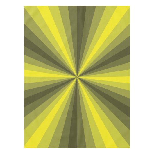 Optische Illusie Gele Tafelkleed (Voorkant)