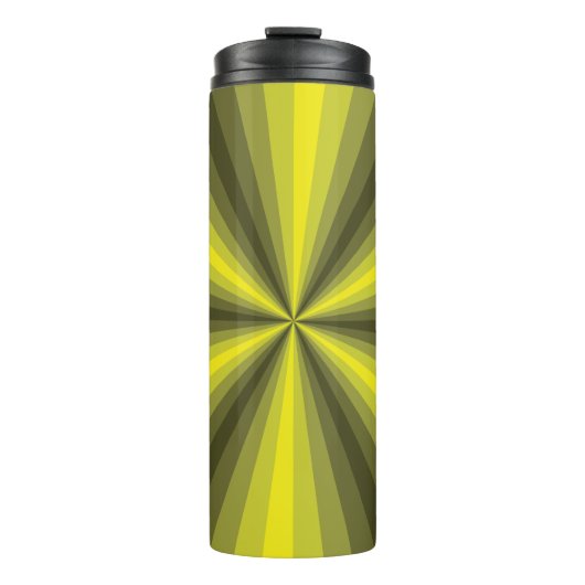 Optische illusie Gele thermische trommel Thermosbeker (Voorkant)