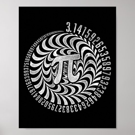 Optische Illusie Geometrie PI Wiskunde Science STE Poster (Voorkant)