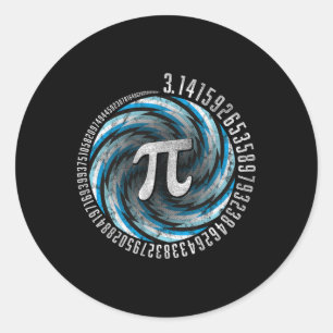 Optische Illusie Geometrie PI Wiskunde Science STE Ronde Sticker