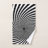 OPTISCHE ILLUSIE Geometrische kunst Hypnotische De Bad Handdoek (Handdoek)
